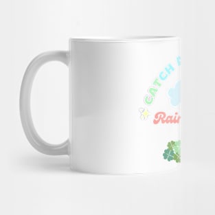 St Patrick's Day Catch a Rainbow Cute Cat Mug